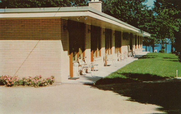 Terrace Beach Motel - Vintage Postcard